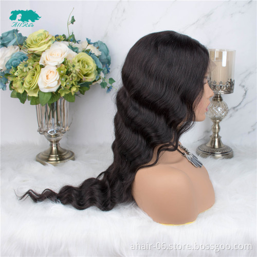 Lace Closure Human Hair Wigs 4*4 AllRun Brazilian Loose Wave 100% Human Hair Wig Lace Wigs With Baby Hair for Black Woman